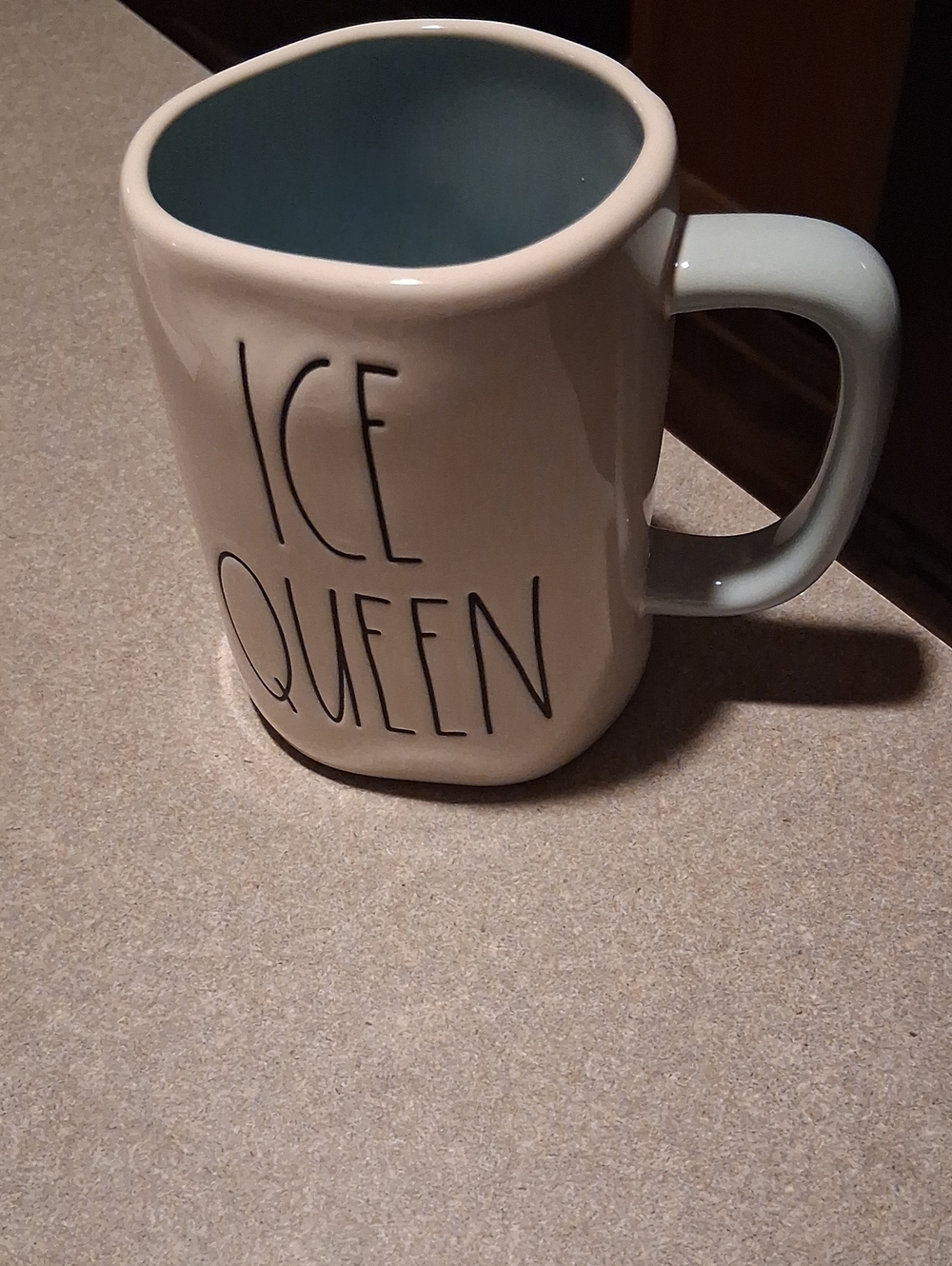 Disney Frozen Ice Queen Ceramic Mug in Light Blue and White